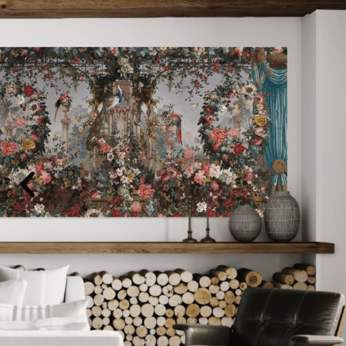 Voglio Bene - Wandteppich Wandbehang aus Samt - Paradies - Bisschen Mehr