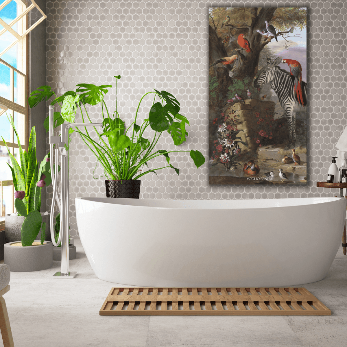 Voglio Bene - Wandteppich Wandbehang aus Samt - Zebra & Company - Bisschen Mehr