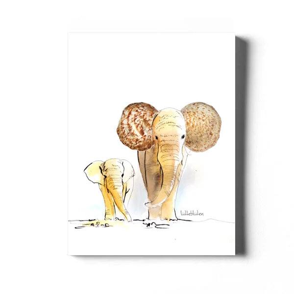 Muschel-Elefant - Karte mit Umschlag