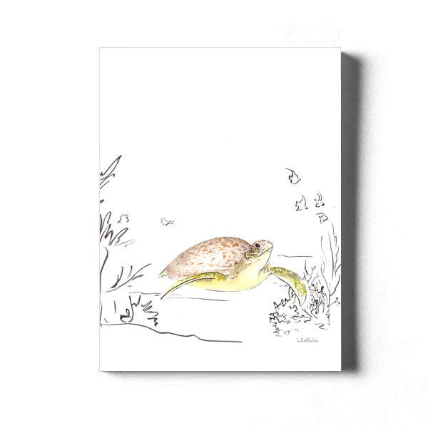 Meermandel-Schildkröte - Karte mit Umschlag