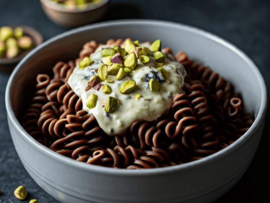 Kakao-Pasta mit Pistazien-Gorgonzola: Ein unerwartetes Geschmackserlebnis - Bisschen Mehr