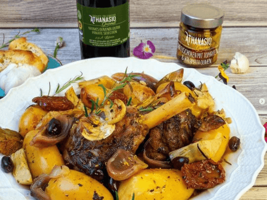 Rezept für geschmorte Lammhaxe - Bisschen Mehr