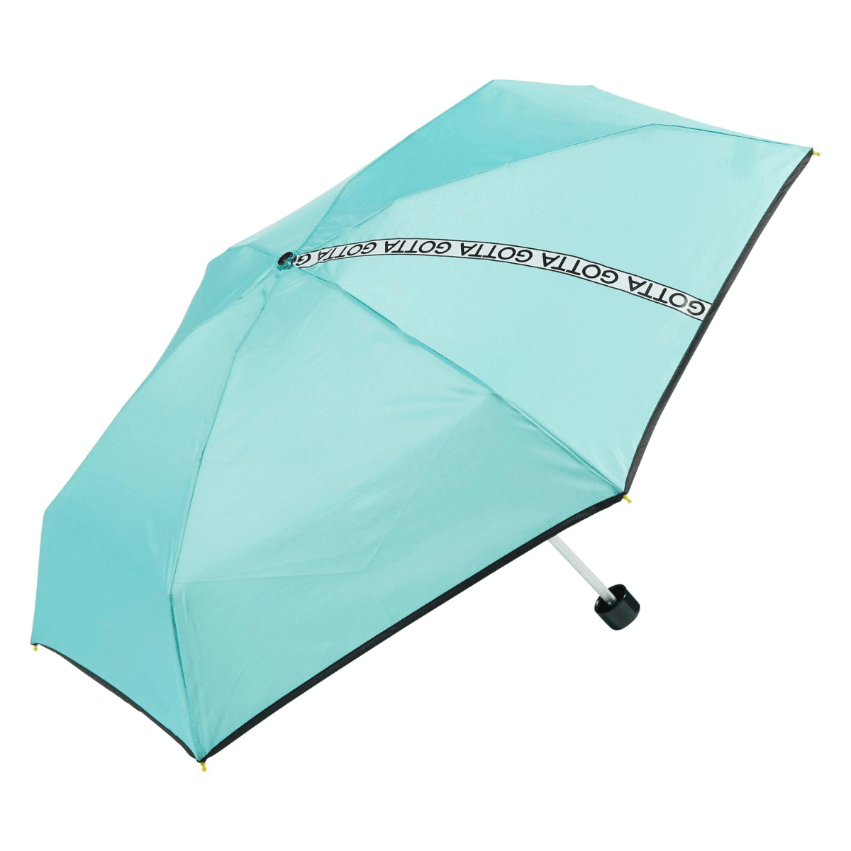 Sportlicher Mini-Regenschirm mit Karabiner - zusammenklappbar mint - Bisschen Mehr
