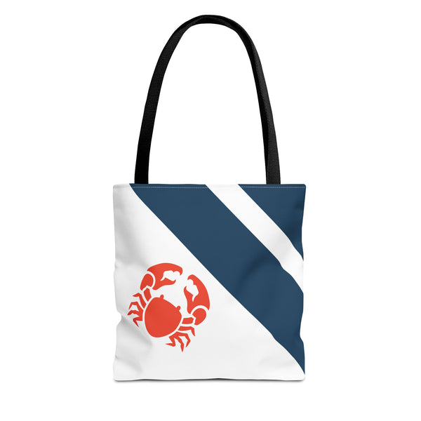 Maritime Tote Bag - Krabbe orange / blau