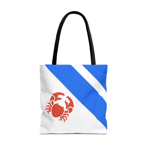 Maritime Tote Bag - Krabbe rot / hellblau