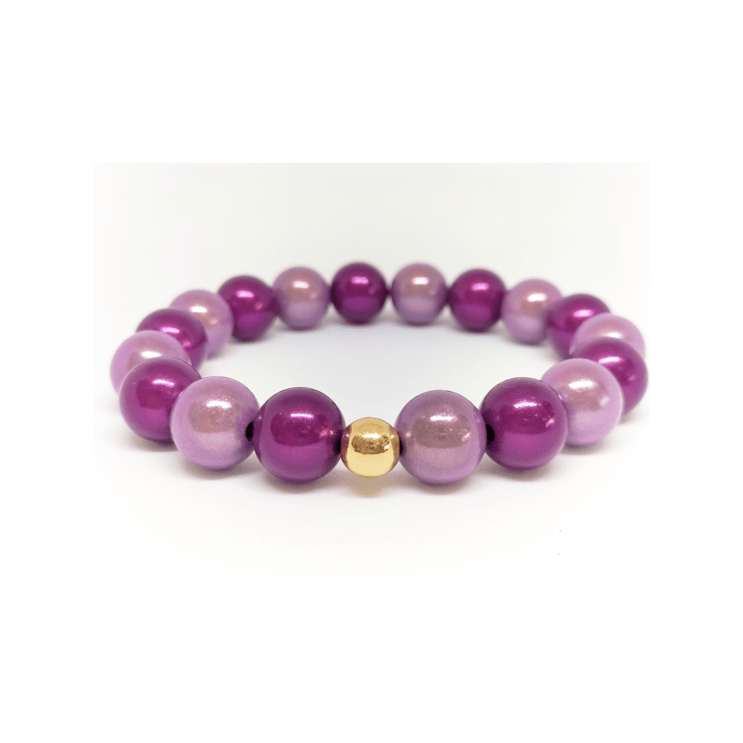 Armband Miracle Beads - Multicolor Violet - Bisschen Mehr