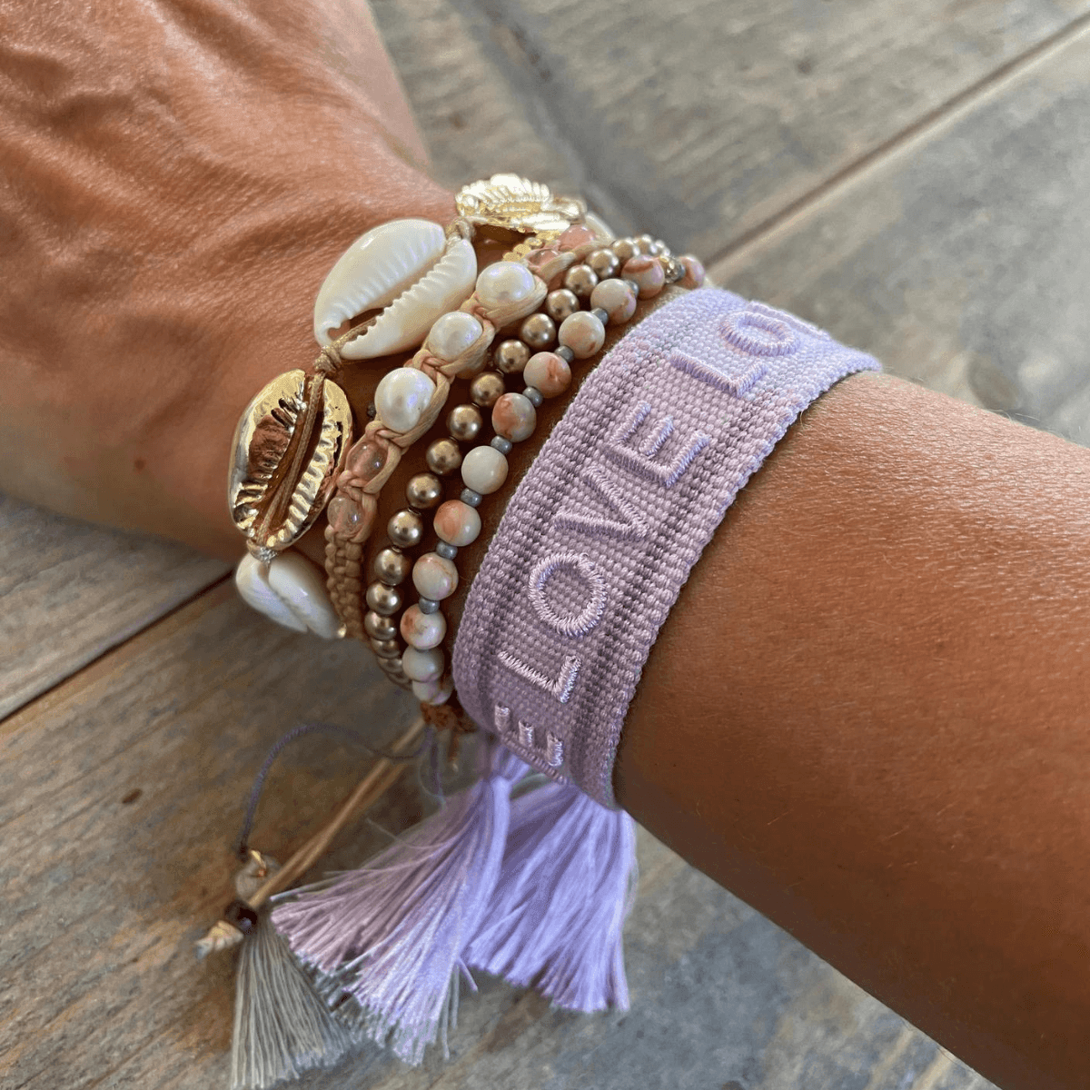 Statement Armband - LOVE LOVE LOVE - Bisschen Mehr