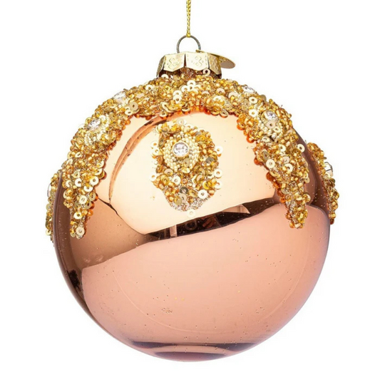 Weihnachtskugel - Melissa Kupfer Ornament Rund - Bisschen Mehr