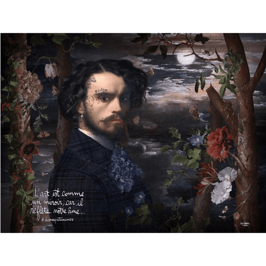 Voglio Bene Wandteppich Wandbehang aus Samt - Alexandre - Bisschen Mehr