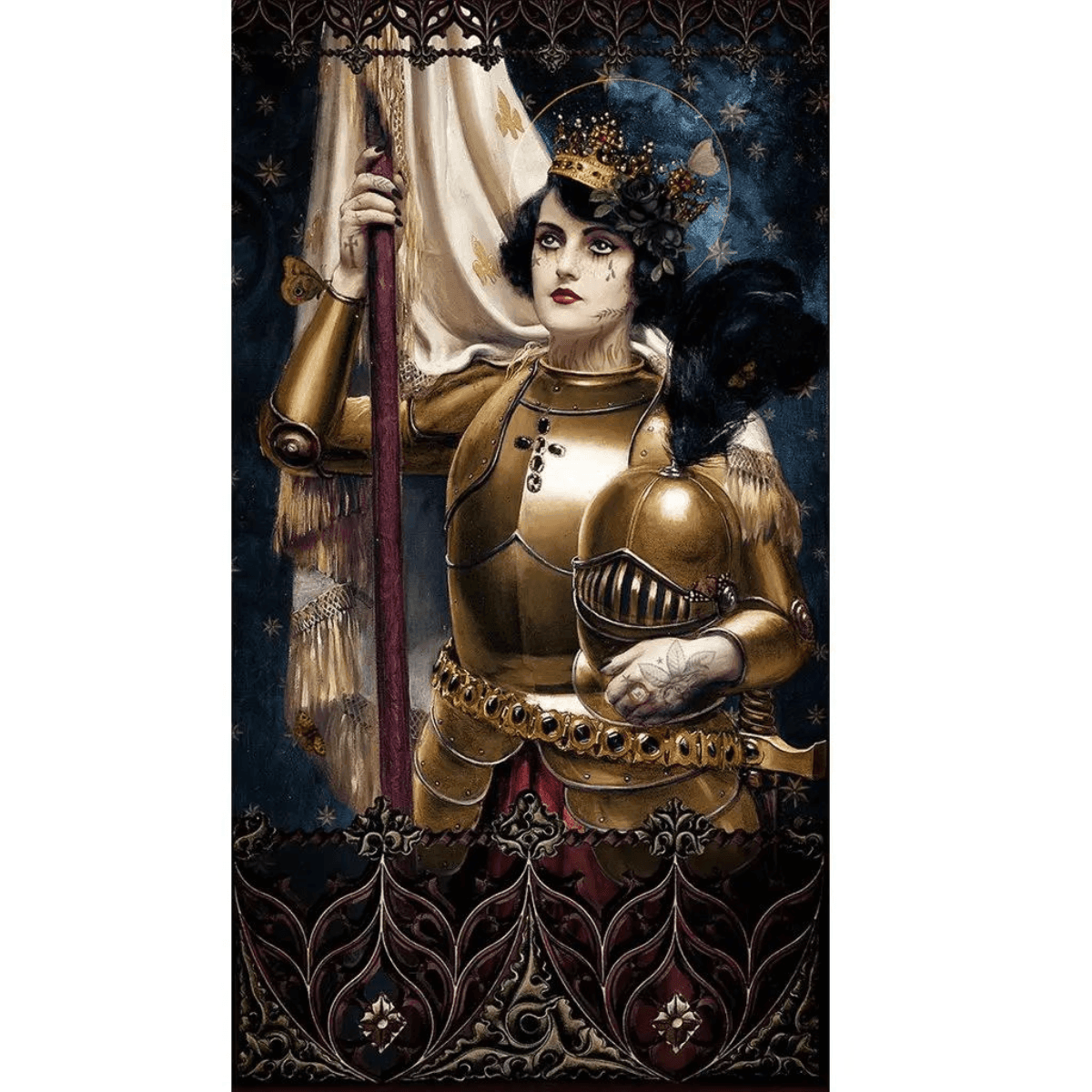 Voglio Bene Wandteppich Wandbehang aus Samt - Johanna - Bisschen Mehr