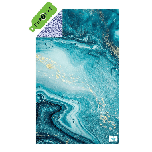 Nachhaltiges Mikrofaser-Strandtuch „Ocean Magic“ (aus recycelten PET-Flaschen)