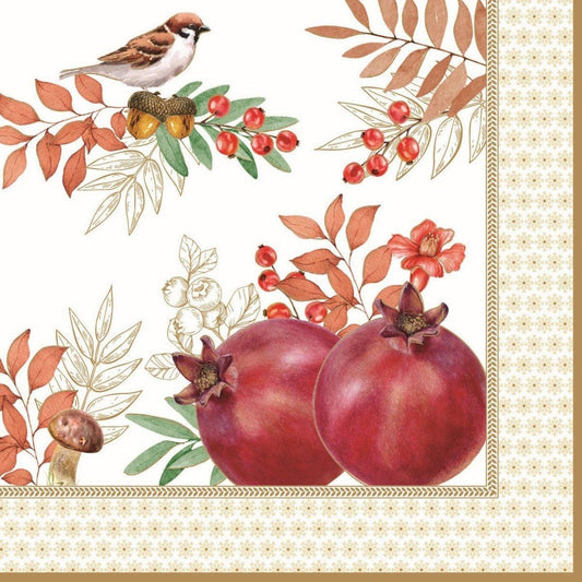 Papierservietten Autumn Symphony 20 Stück 33x33 cm - Bisschen Mehr