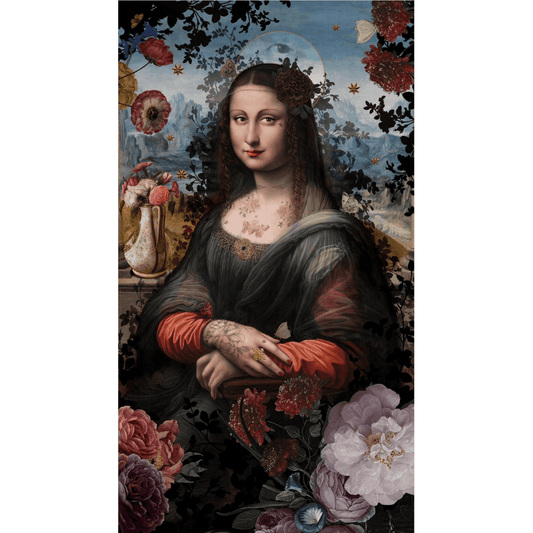 Voglio Bene - Wandteppich Wandbehang aus Samt - Mona Lisa - Bisschen Mehr