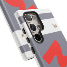 Laden Sie das Bild in den Galerie-Viewer, Handyhülle Smartphone Tough Case - Die Drei grau / orange
