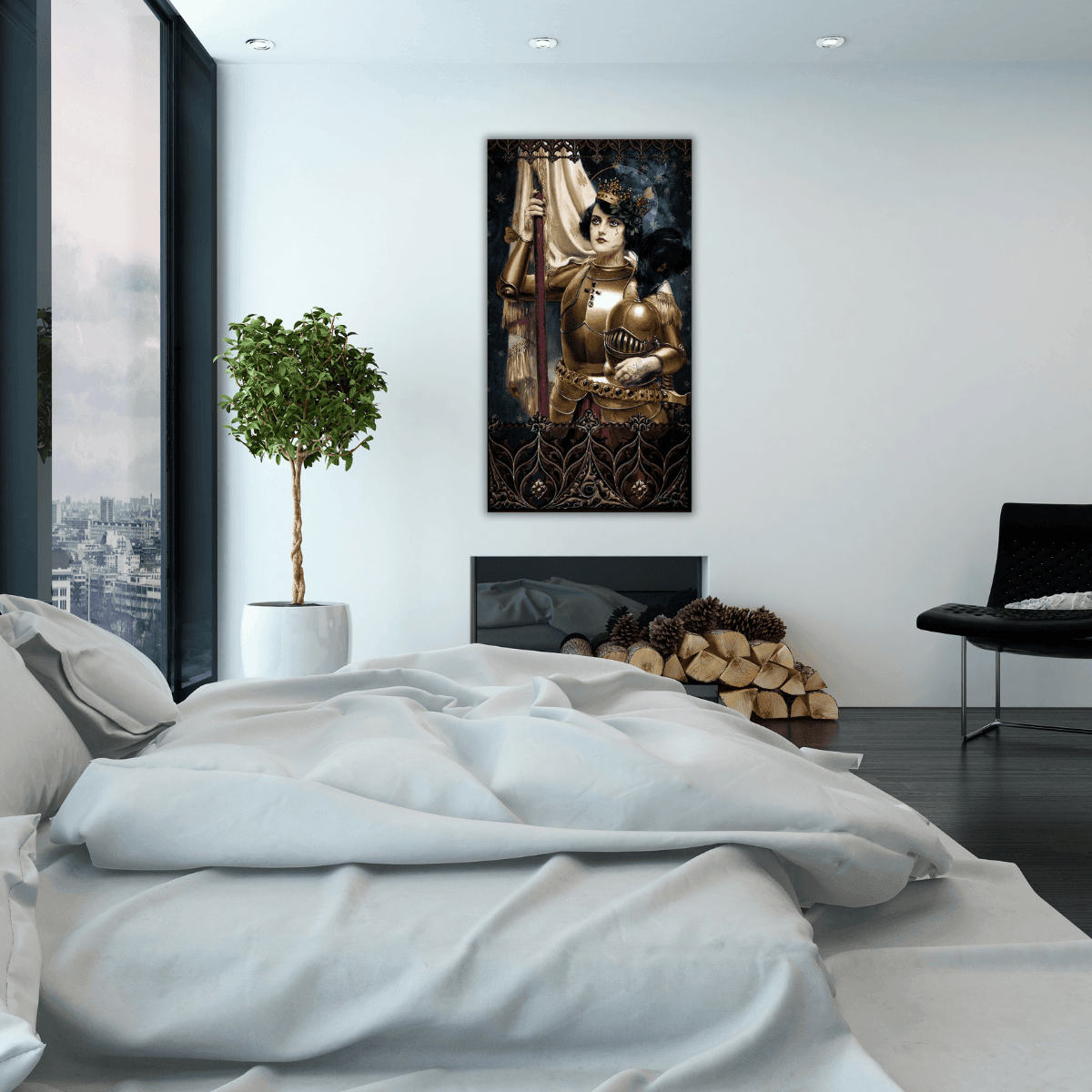 Voglio Bene Wandteppich Wandbehang aus Samt - Johanna - Bisschen Mehr