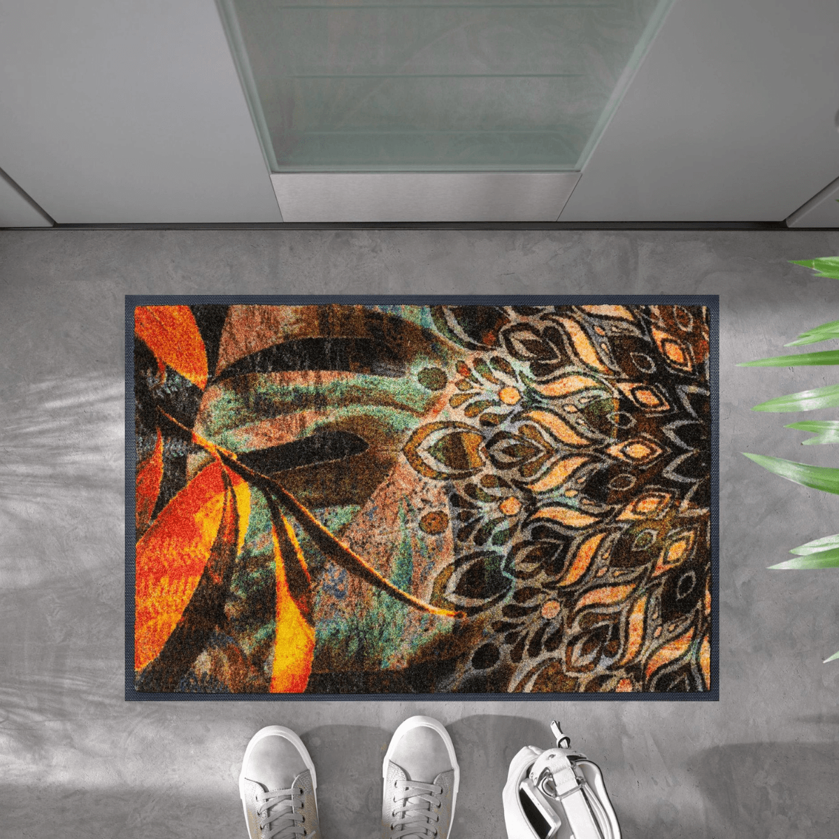 Fußmatte Wash+Dry - Design Jungle Dance für innen und außen - Bisschen Mehr