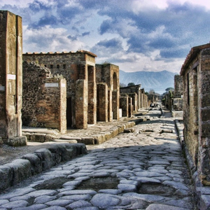 Vegane Peelingseife mit Keramikschale - Lovers in Pompeii in einer Geschenkbox