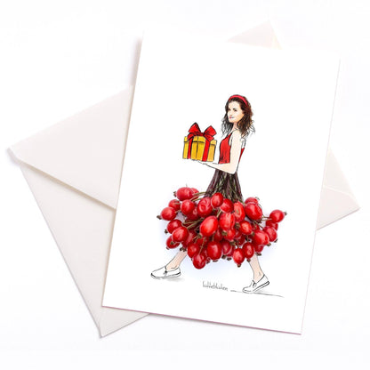 Ich habe ein Geschenk für dich - Karte mit Umschlag - Bisschen Mehr