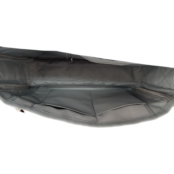 Maritime Messengerbag mit Laptopfach für 13" -  360° Barkasse Mini recyceltes Segeltuch