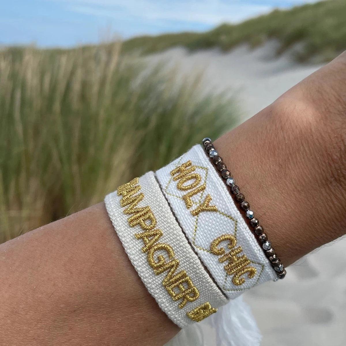 Statement Armband - CHAMPAGNER BABY - Bisschen Mehr