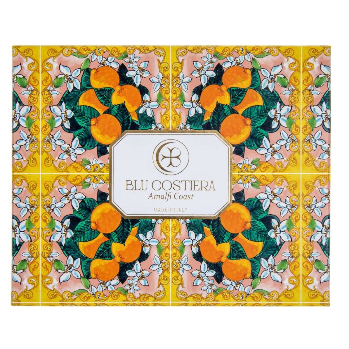 Duschseifen-Geschenkset „Positano Sunray“ mit Handgemachter Vietri-Keramikschale