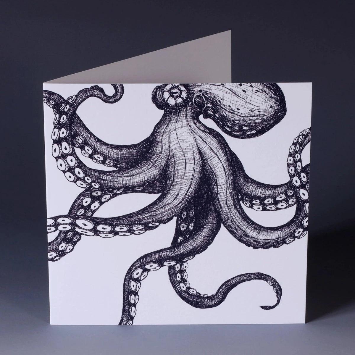 Grußkarte - Octopus - Bisschen Mehr