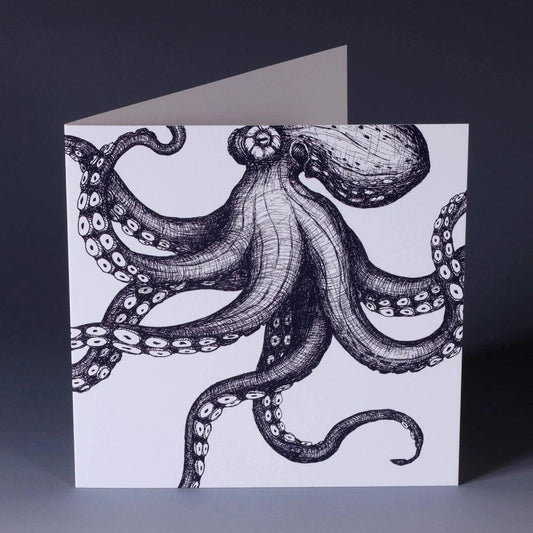 Grußkarte - Octopus - Bisschen Mehr