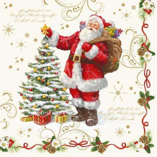Papierservietten Magic Christmas 20 Stück 33x33 cm - Bisschen Mehr