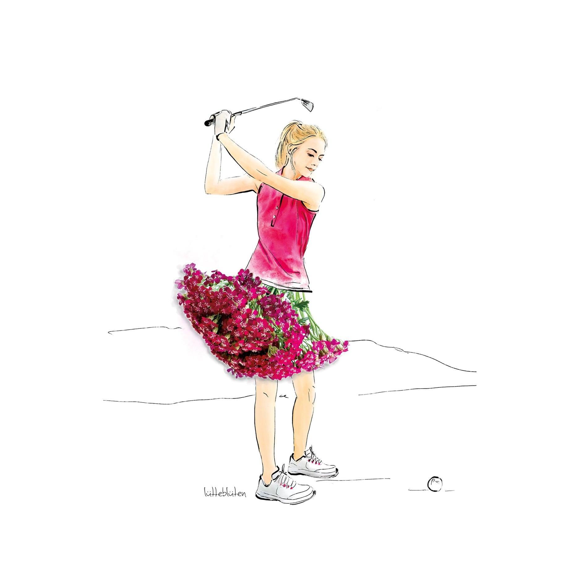 Ich habe Golf gespielt - Karte mit Umschlag - Bisschen Mehr