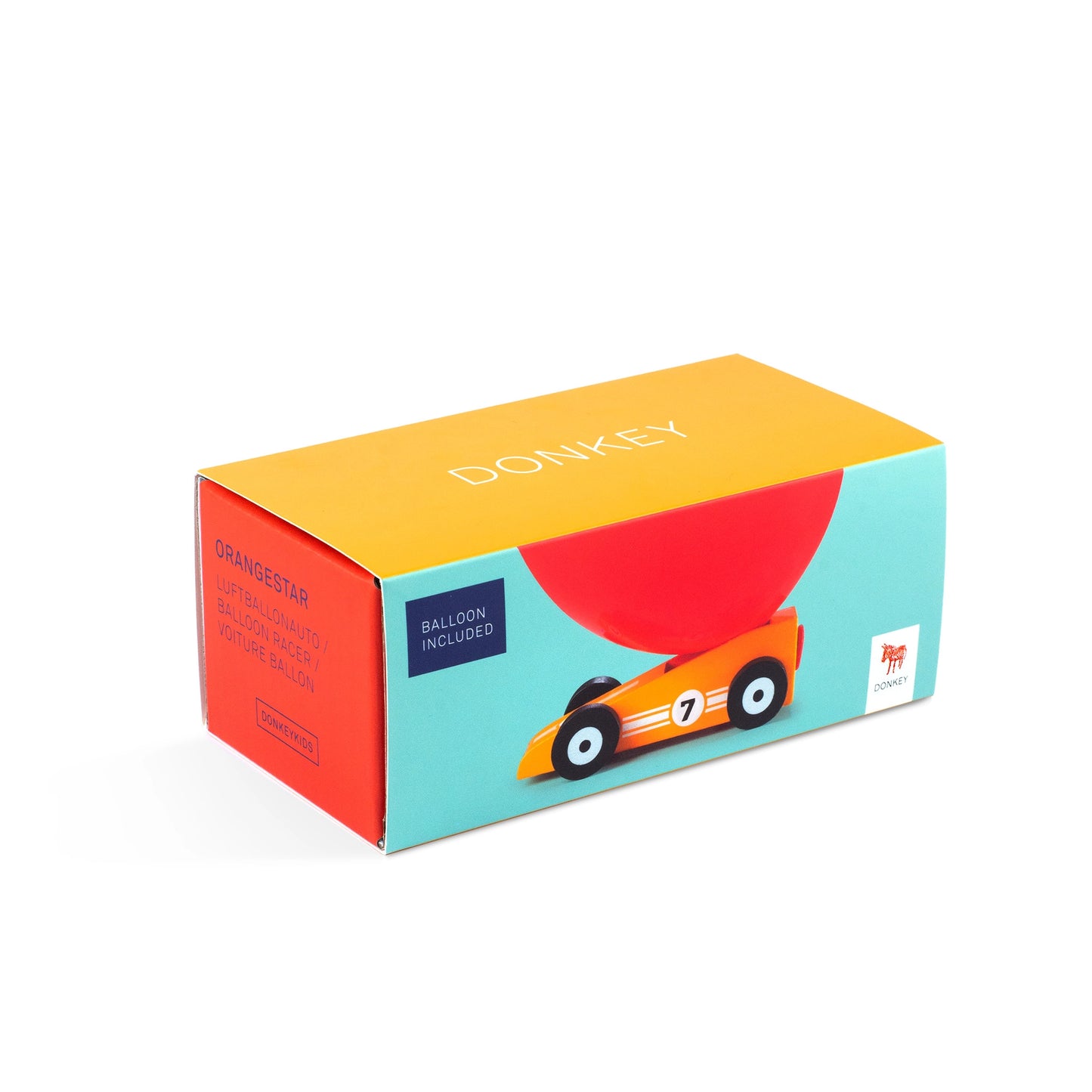 Rennauto aus Holz - Balloon Racer Orangestar - Bisschen Mehr