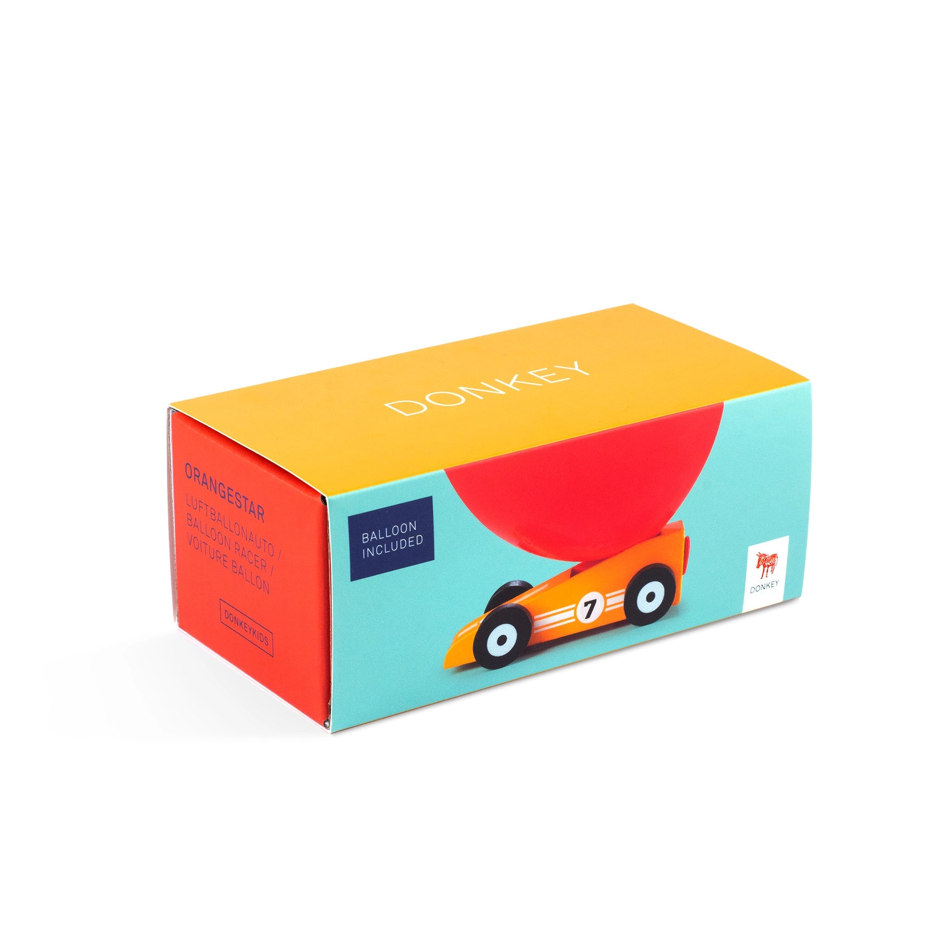 Rennauto aus Holz - Balloon Racer Orangestar - Bisschen Mehr