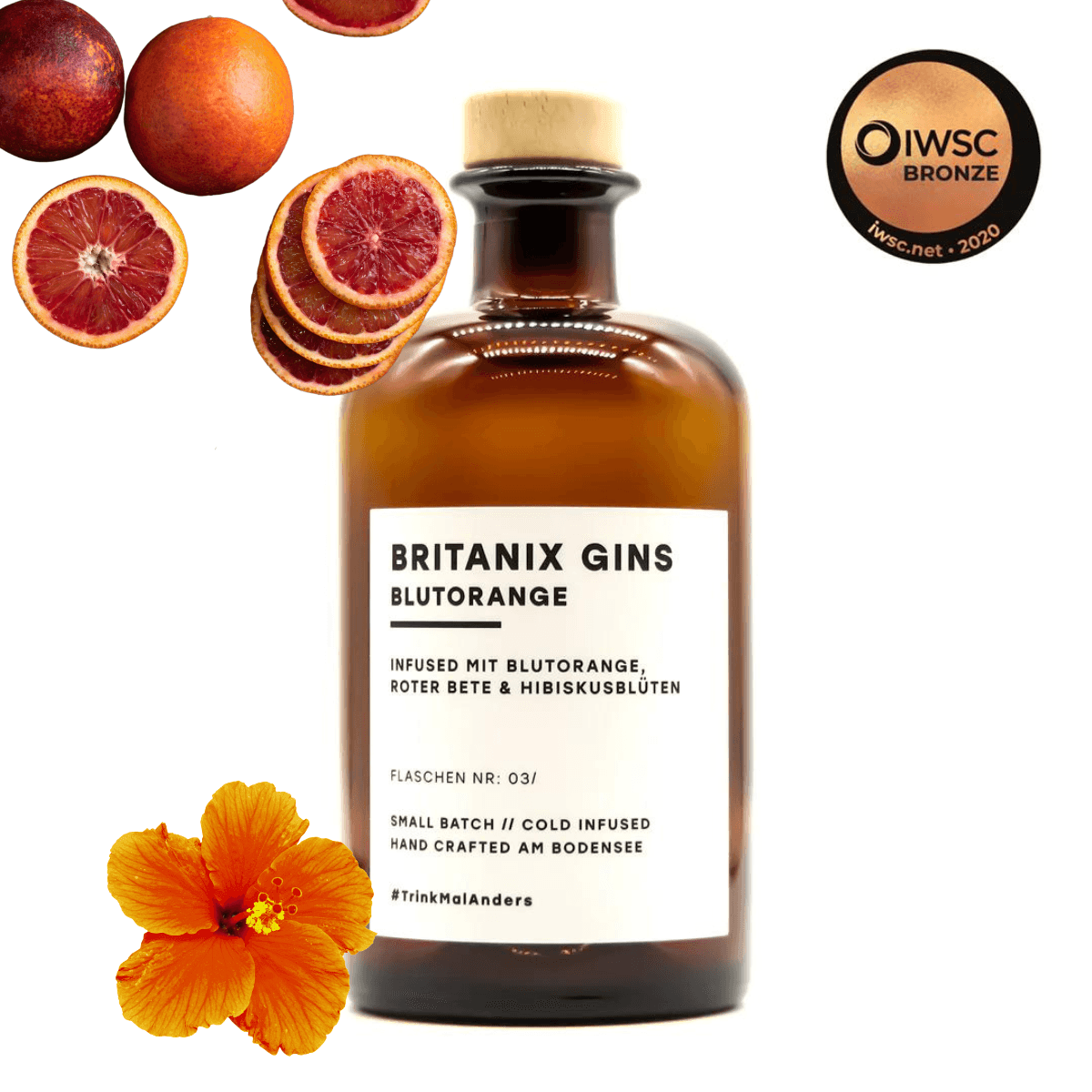 Britanix Gin - Blutorange - Bisschen Mehr