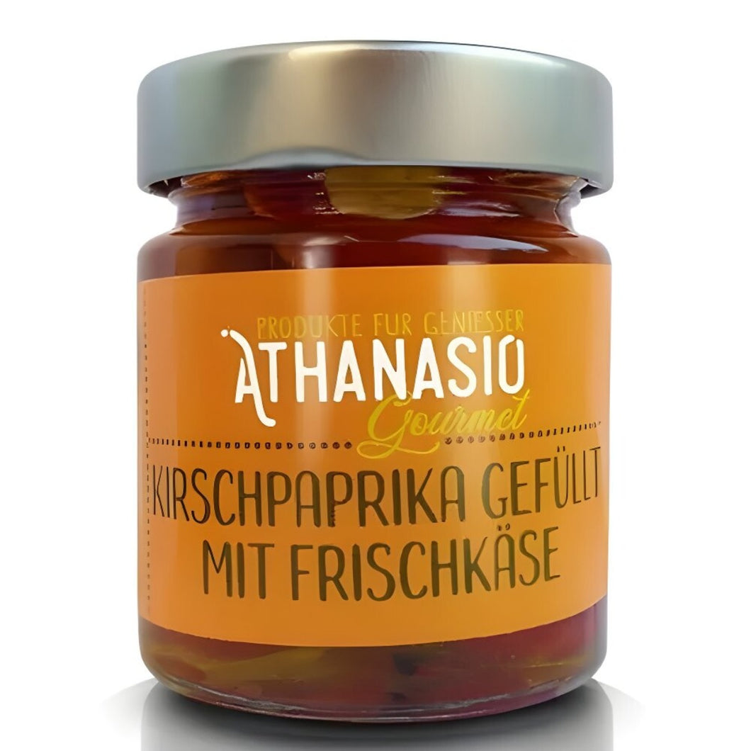 Athanasio Gourmet - Kirschpaprika gefüllt mit Frischkäse