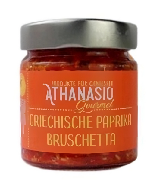 Athanasio Gourmet - Bruschetta Paprika mit Hartkäse