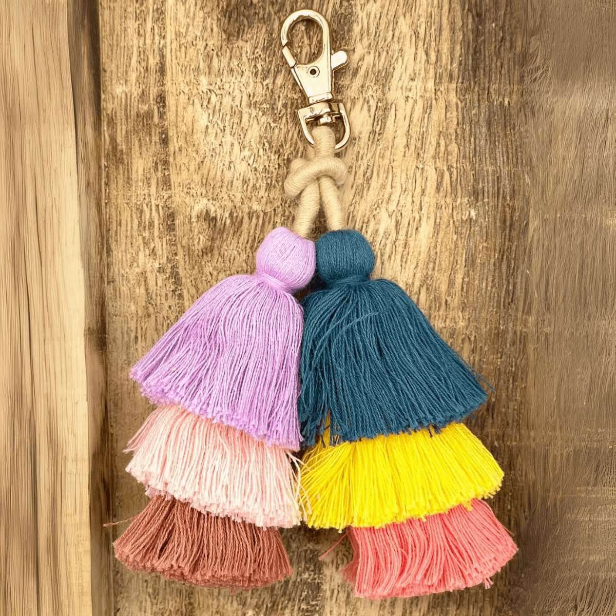 BOHO Tassel Bag Charm Anhänger Quasten für Tasche oder Schlüssel - Bisschen Mehr