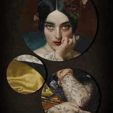 Laden Sie das Bild in den Galerie-Viewer, Voglio Bene Triptychon - Clementine Wandschmuck
