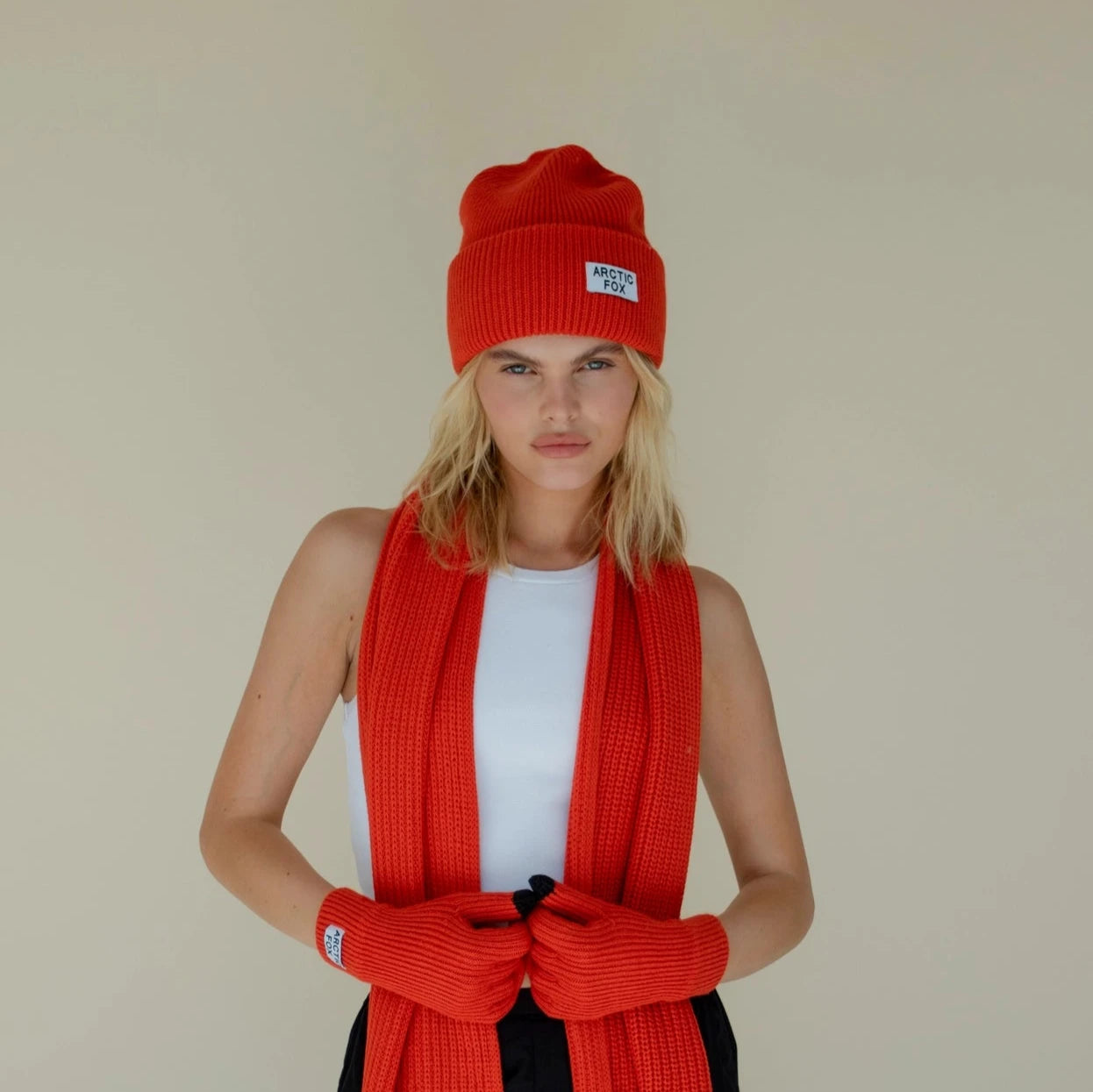 Arctic Fox & Co. - Mütze aus recycelten PET Flaschen - Sunkissed Coral - Bisschen Mehr