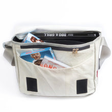 Laden Sie das Bild in den Galerie-Viewer, 360Grad Barkasse maritime Segeltuchtasche  -  Messenger Bag mit Laptopfach für 15&quot;
