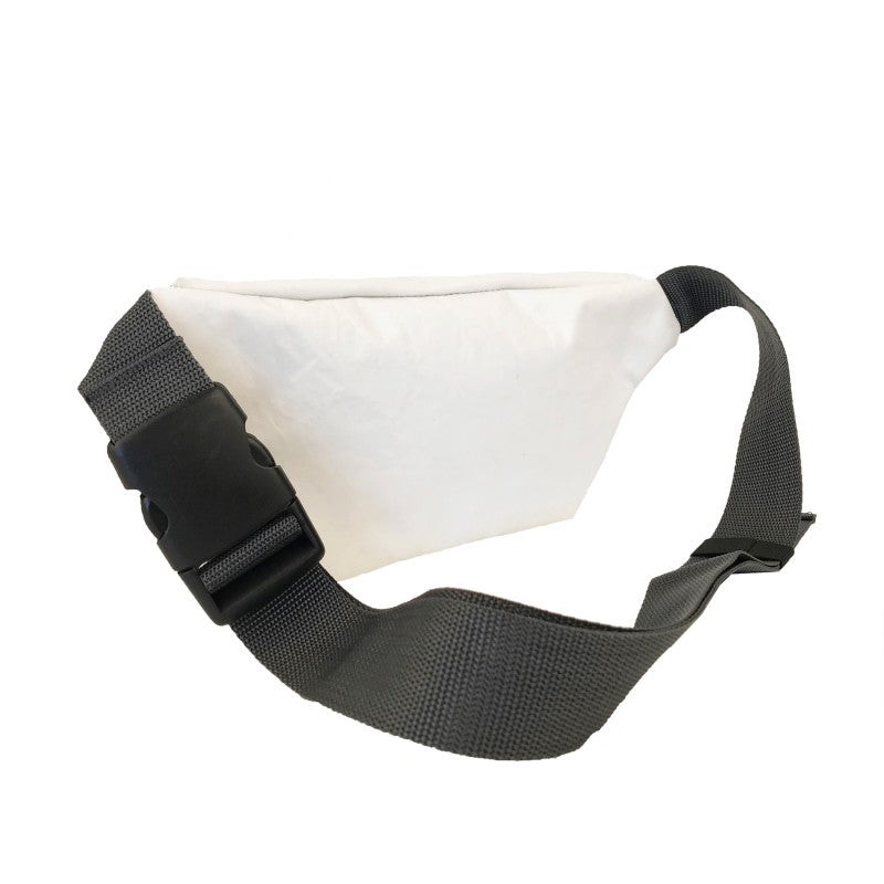 360° Gürteltasche „Knoten“ – Weiß / Orange