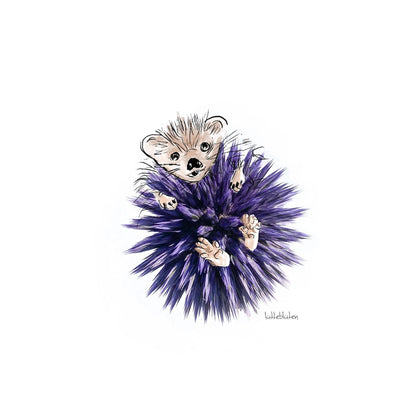 Kugeldistel Igel - Karte mit Umschlag - Bisschen Mehr