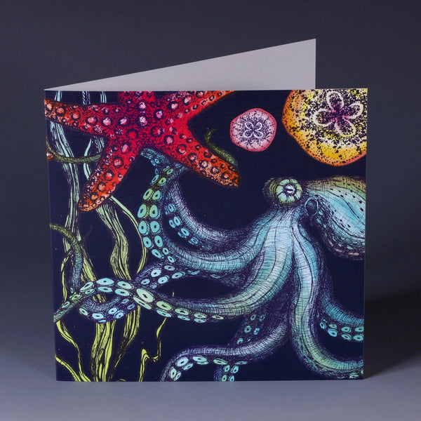 Grußkarte - Reef Oktopus