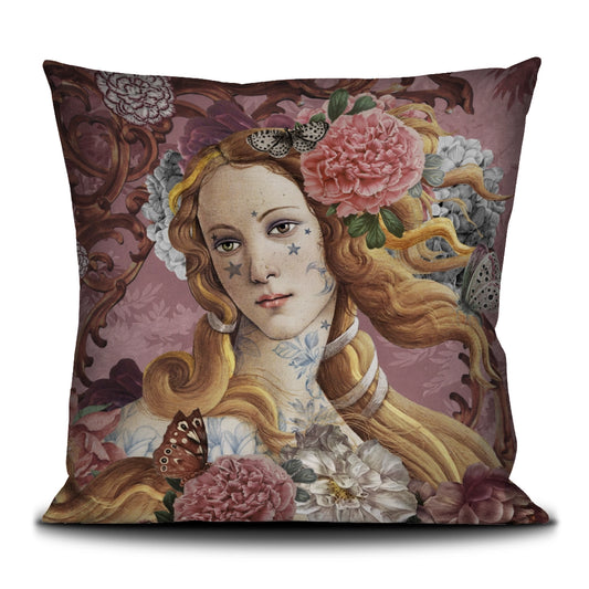 Voglio Bene Samtkissen „Venus“ – Kunstvoller Blickfang (60 × 60 cm)
